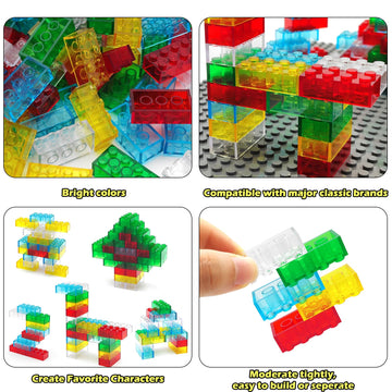 CONVENTEJOY blue translucent bricks inspiring imaginative structures and teamwork