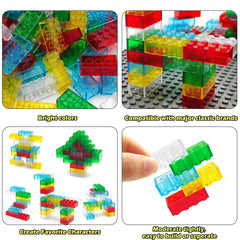 CONVENTEJOY blue translucent bricks inspiring imaginative structures and teamwork