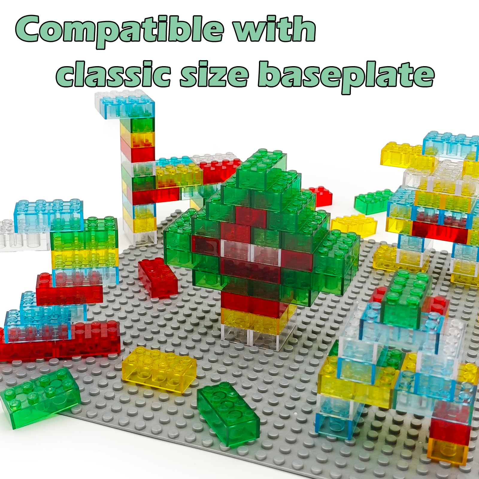 CONVENTEJOY yellow translucent bricks adding bright accents for storytelling builds