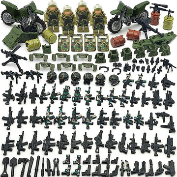 CONVENTEJOY camouflage weapon guns for minifigures, ideal for immersive battle play