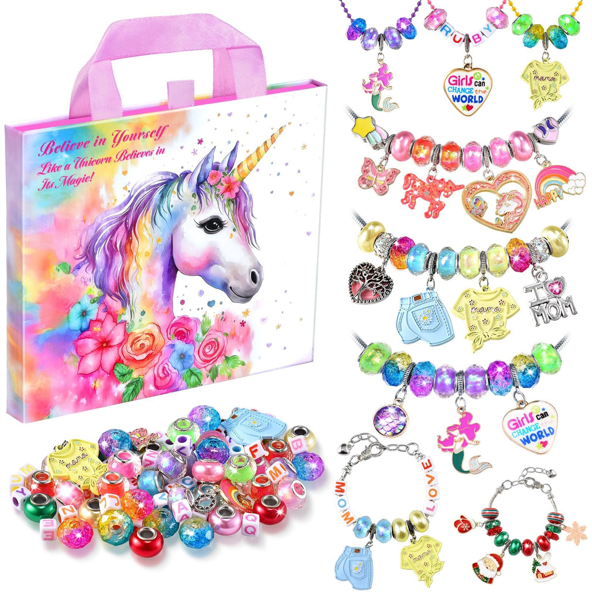 COO&KOO Girls Charm Bracelet Kit cover promoting creative play and exploration.