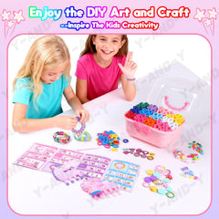 Coobest bracelet kit features giraffe loom for collaborative projects.