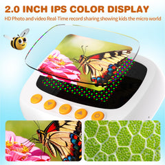 coobest Pocket Kids Microscope with 2-inch display for real-time viewing.