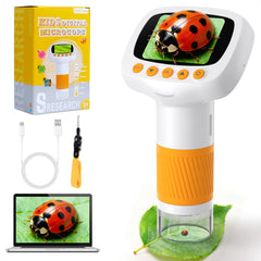 coobest Pocket Kids Microscope with anti-lost lanyard for safe, on-the-go exploration.
