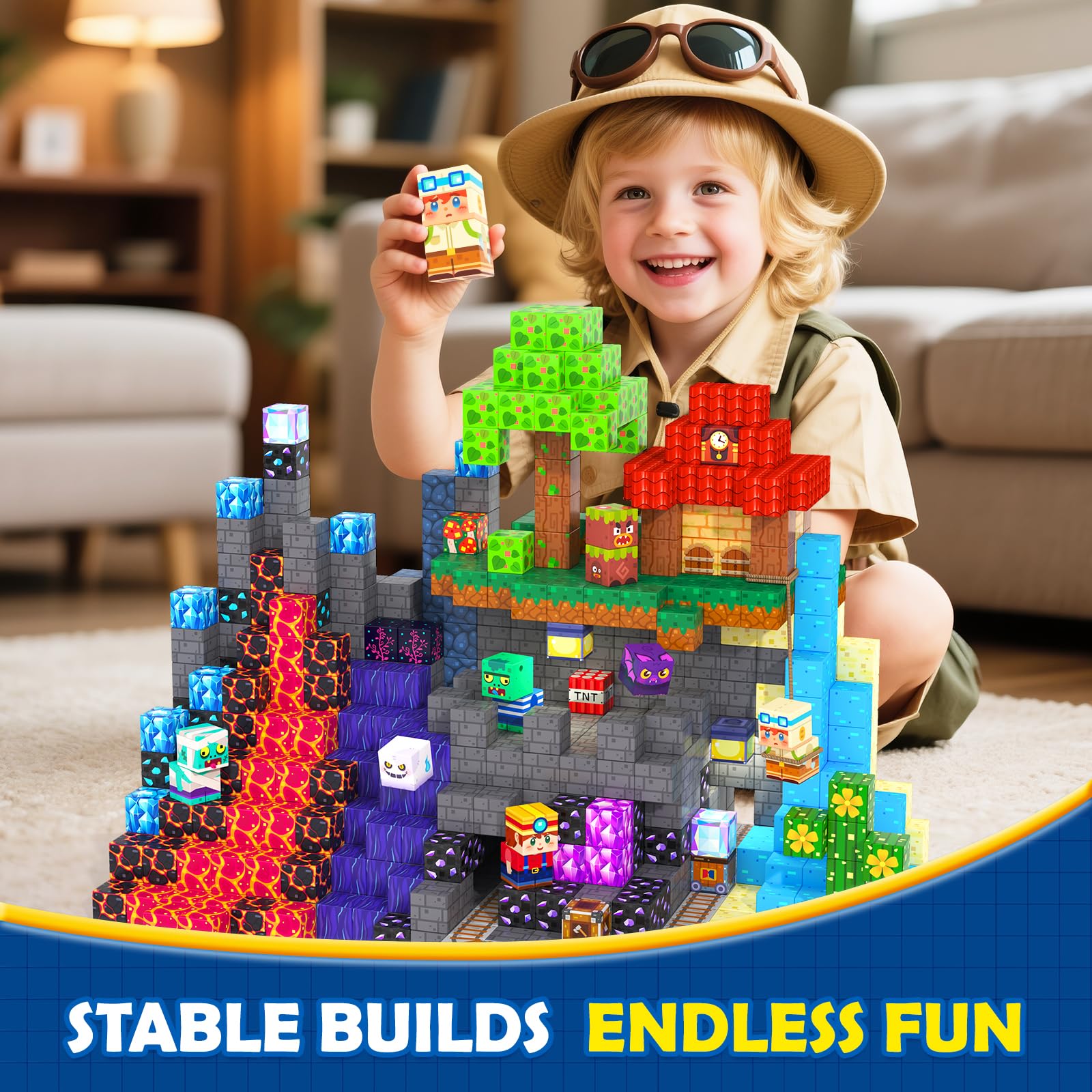 Coodoo ABS durable blocks closeup showcases sturdy construction