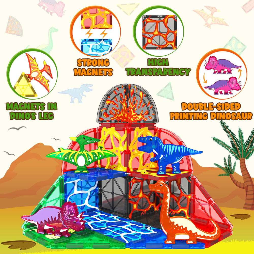 Coodoo compatible dinosaur world tiles connect with other brands for expansion