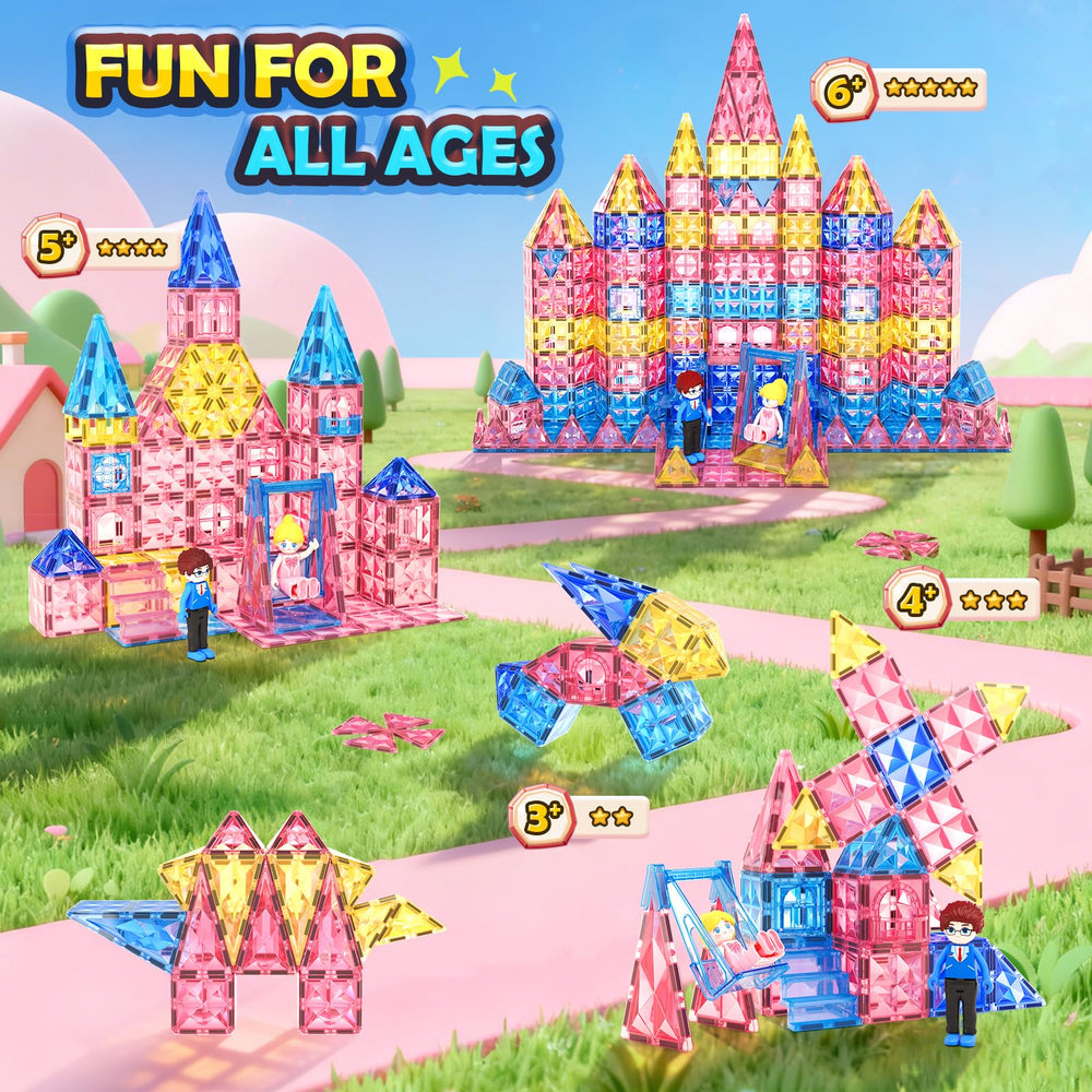 Children enjoy cooperative pretend play with Coodoo Diamond tiles