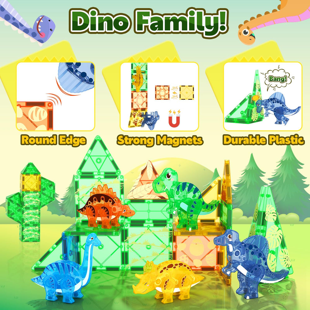 Coodoo Dinosaur Tiles Brachiosaurus base improves stability during construction