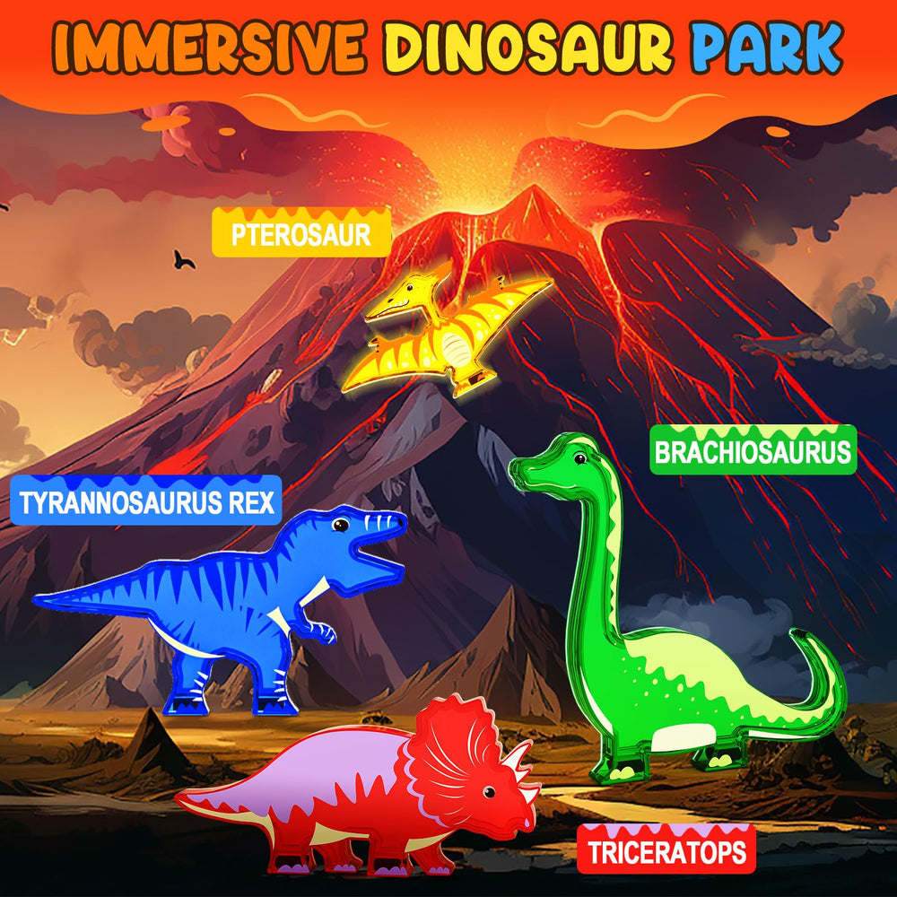 Coodoo Dinosaur Tiles volcano tiles enable mini volcano builds.