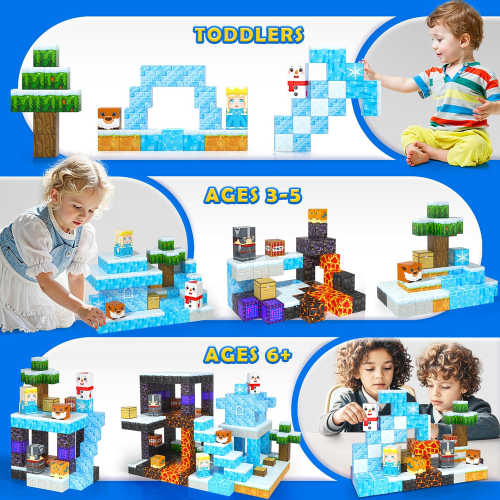 Coodoo Frozen Toys snow kingdom setup invites storytelling and collaborative building.