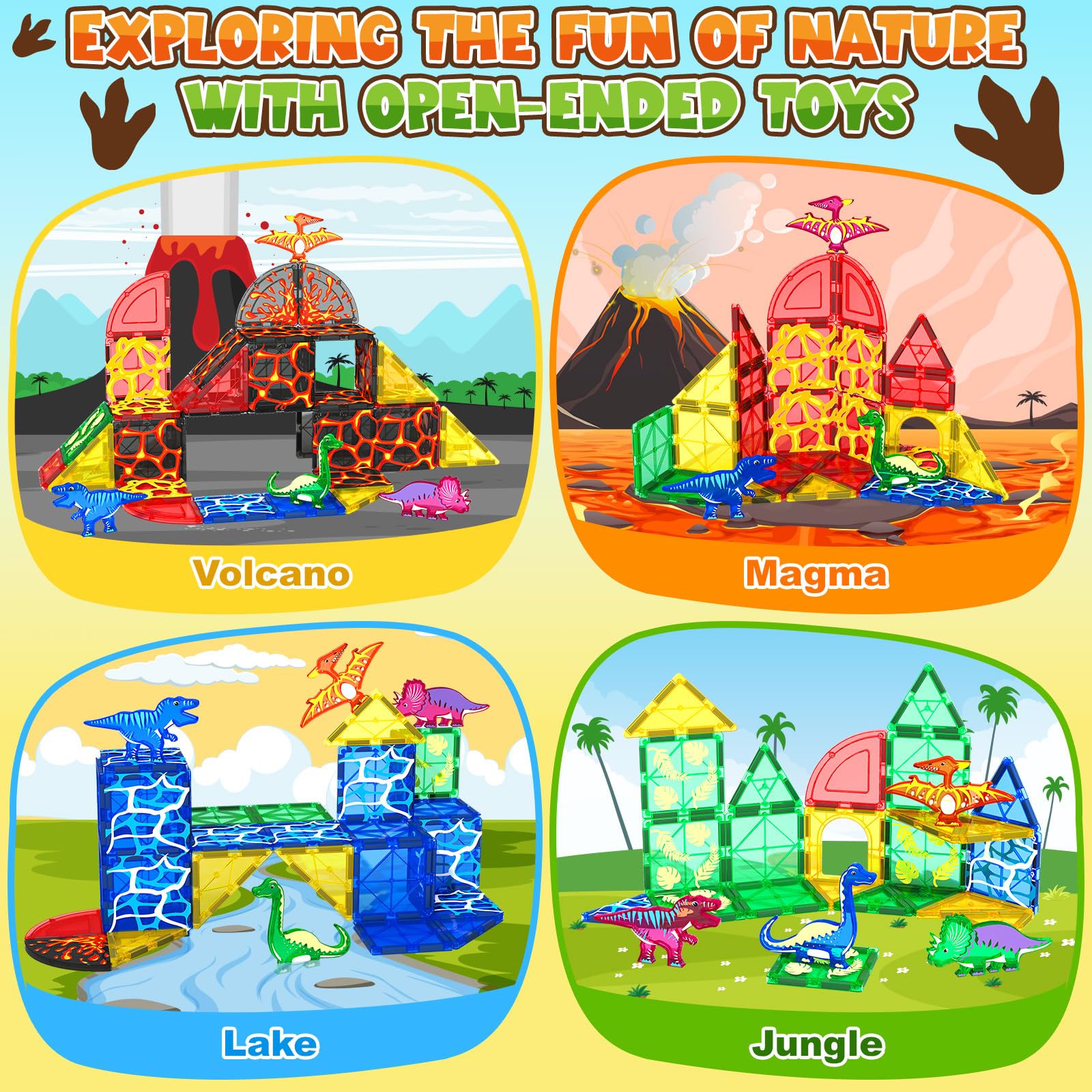 Coodoo gift-ready dinosaur tiles ideal for birthdays and holidays