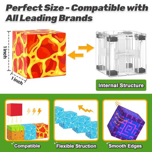 Coodoo Magnetic Blocks forest and lava worlds inspire collaborative creativity
