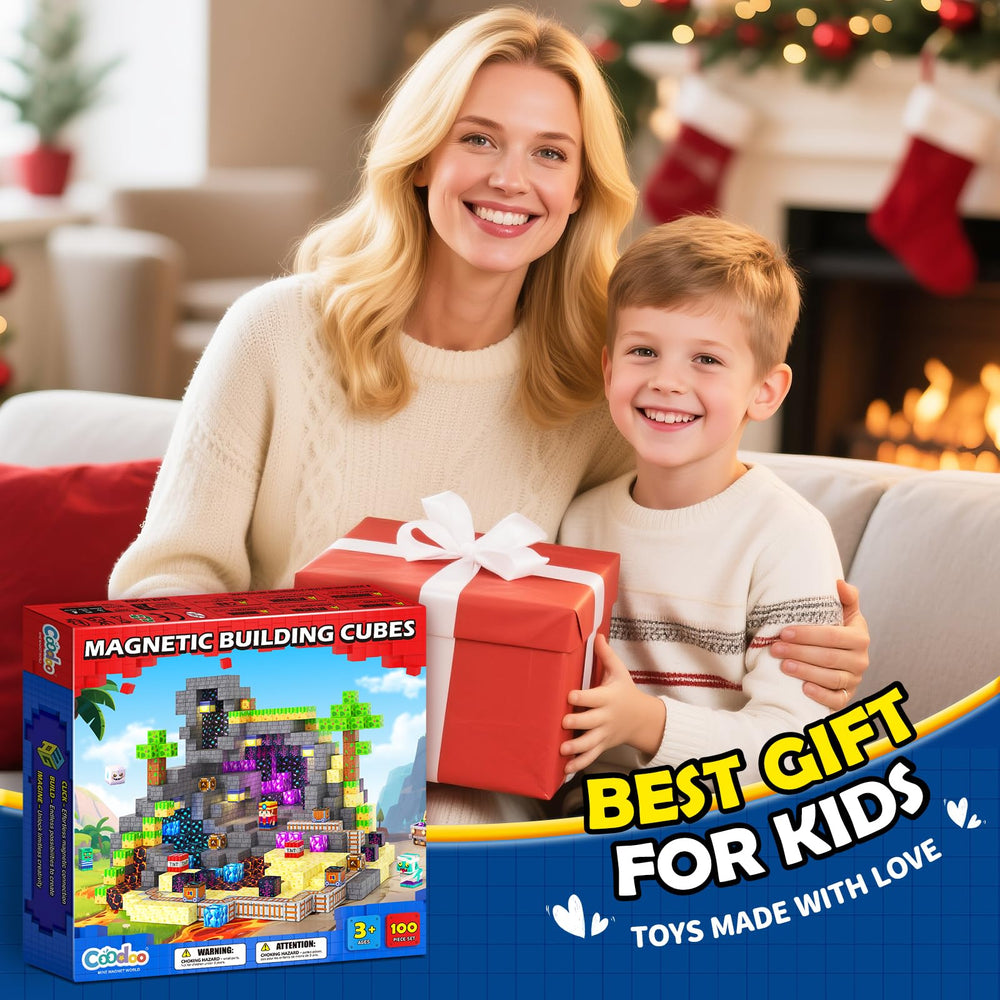 Coodoo Magnetic Blocks gift set—versatile, screen-free activity for families.