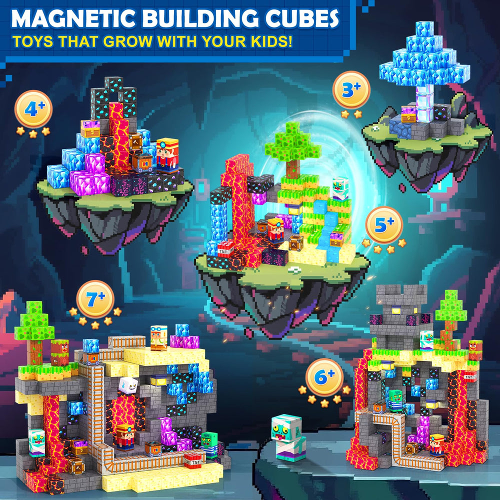 Coodoo Magnetic Blocks treasure hunt—enhances problem-solving and fine motor skills.