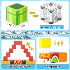Coodoo Mine Magnet World compatible blocks expand play into larger Magworld scenes.