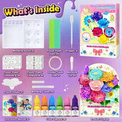 COODOO pre-cut flower templates simplify DIY crafting for kids.