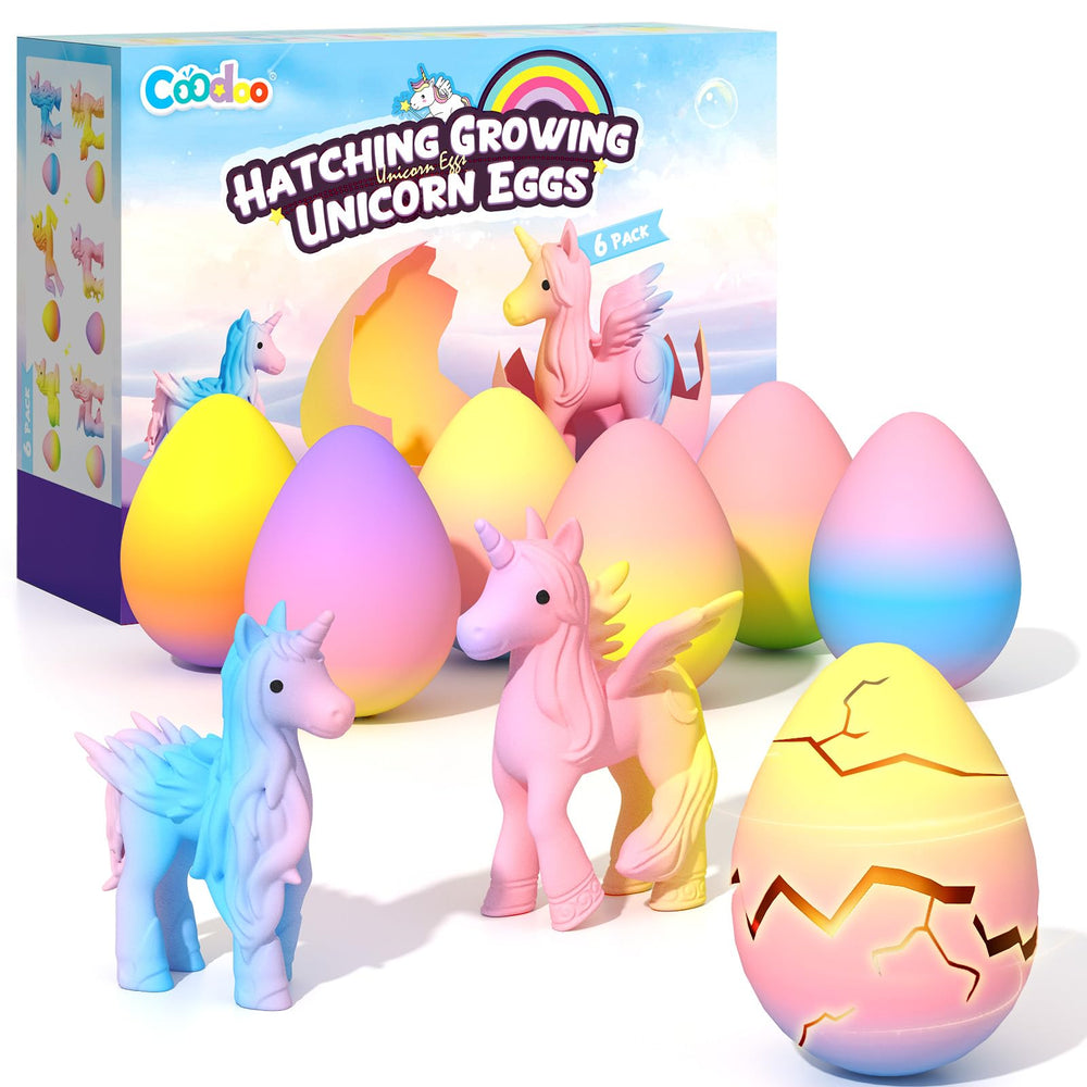 Coodoo unicorn hatching rainbow egg inside sparks magical play for kids