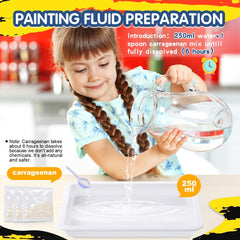 Coodoo water marbling paper sheets ready for vibrant, unique patterns.