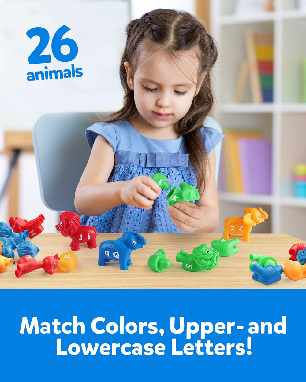 Coogam ABC letters matching elephant: tactile pieces improve fine motor skills