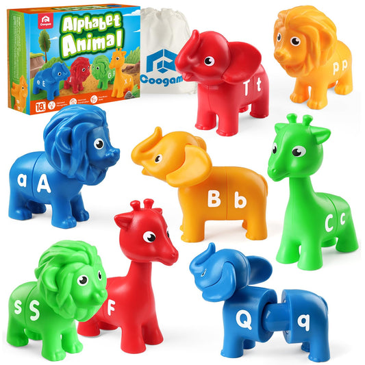 Coogam ABC letters matching lion: colorful animal pieces boost early letter recognition