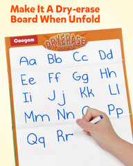 Coogam CVC Word Builder fold-out writing pad enables handwriting practice