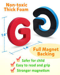 Coogam eraser and markers enable easy writing on the portable board.
