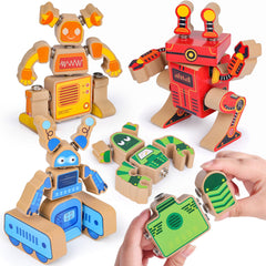 Coogam fine motor robot set with snap-together parts for creative play