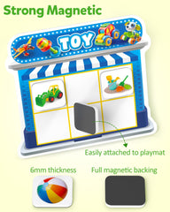 Coogam furniture board supports cognitive categorization and memory skills.