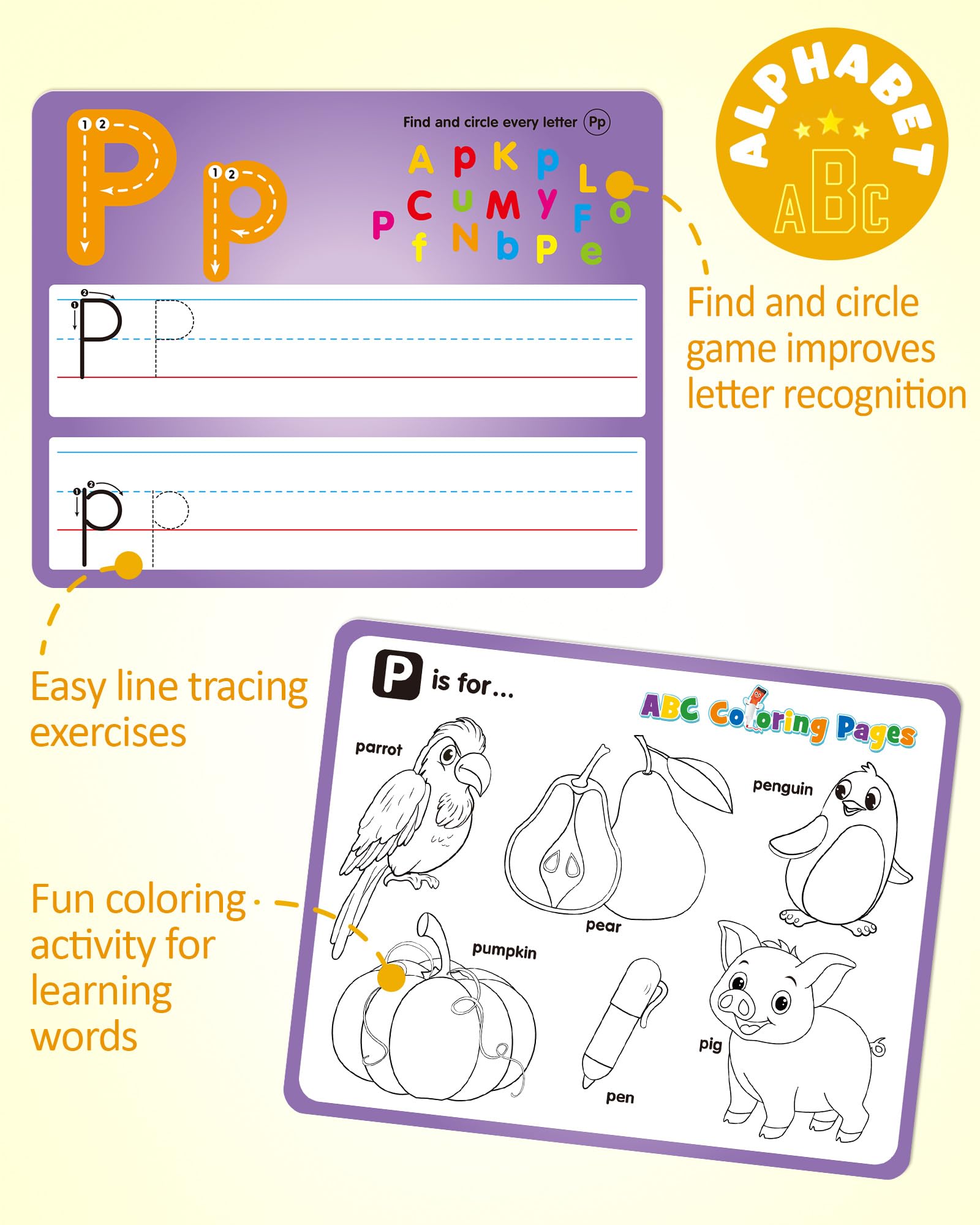Coogam number baseline card to learn counting and writing with clarity.