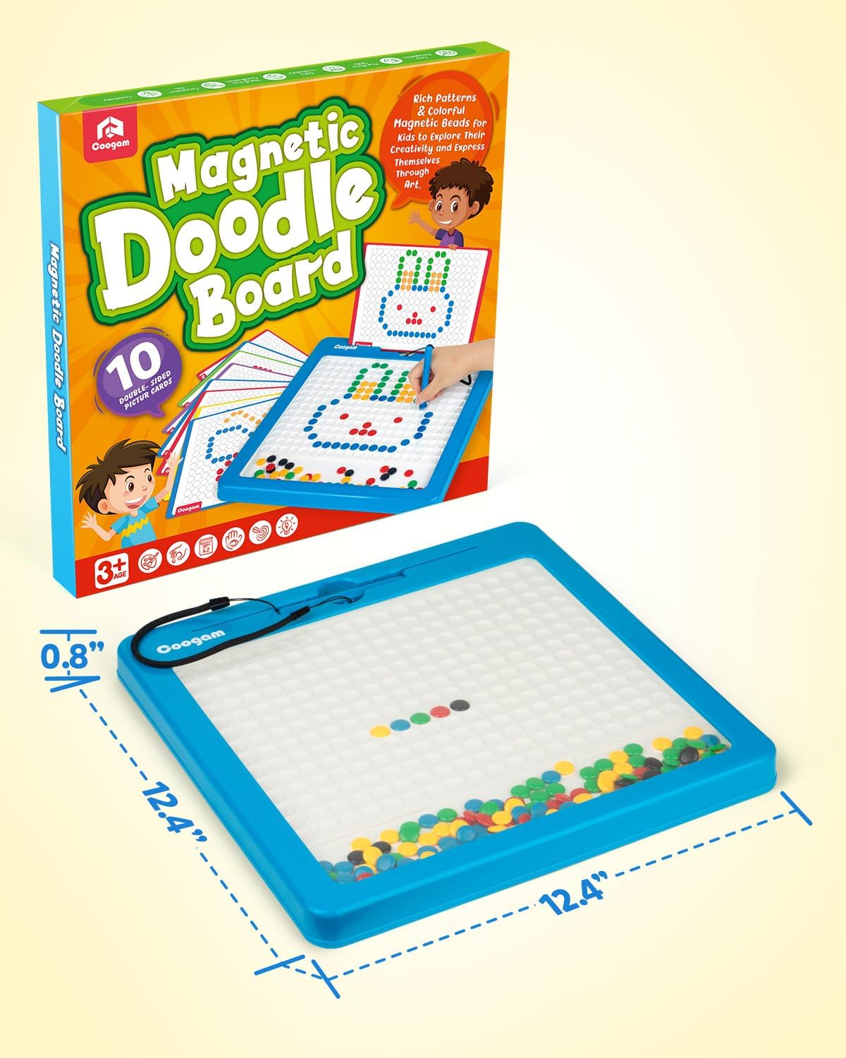 Coogam imaginative play encourages pattern exploration and storytelling.