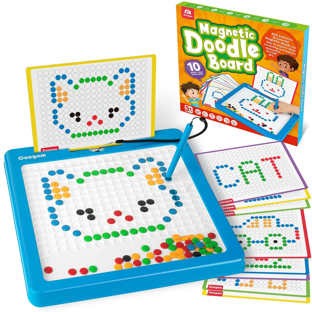 Coogam magnetic drawing board with large surface for creative play.