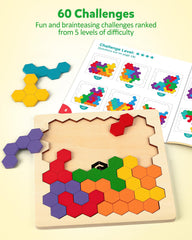 Coogam Montessori STEM toy tangram fosters hands-on learning and motor skill development.