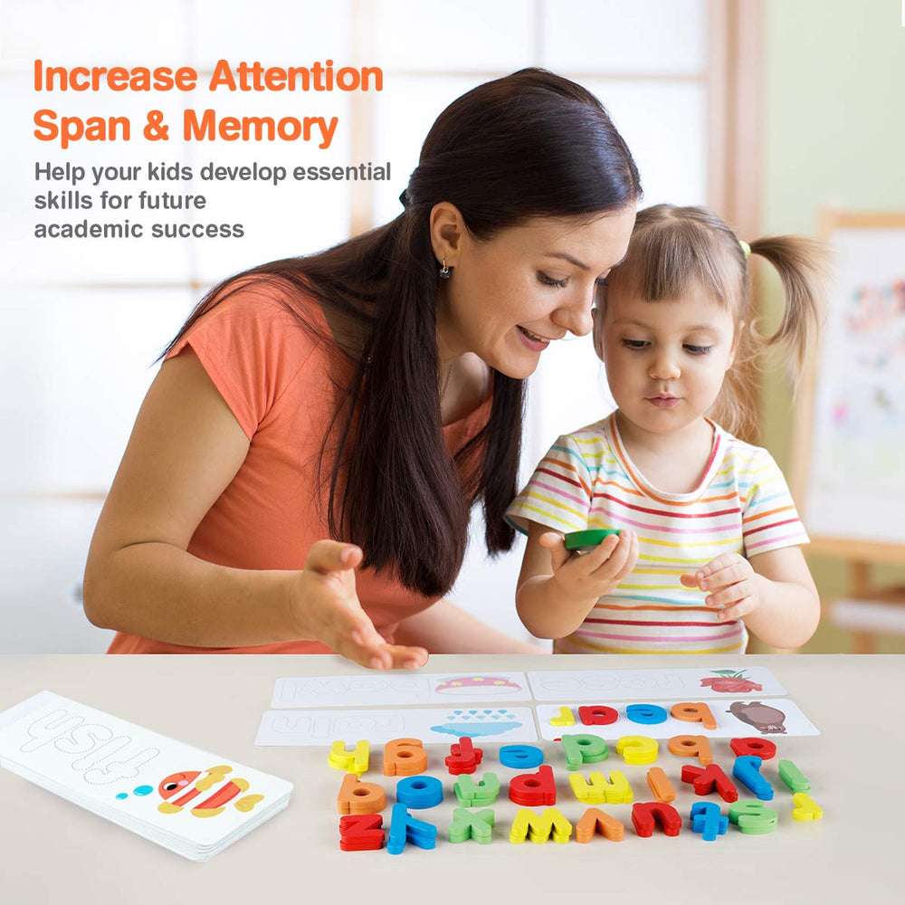 Coogam phonics and word-building aid pronunciation and blending.