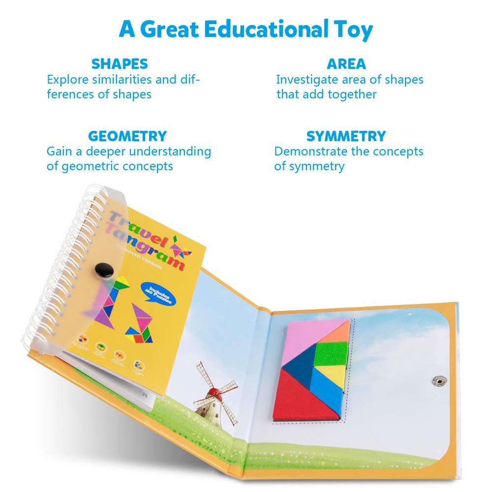 Coogam portable travel case enables easy on-the-go learning.