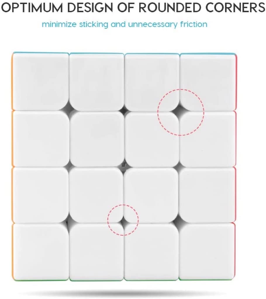 Coogam Qiyi Qiyuan S 4x4 frosted surface for grip and scratch resistance.