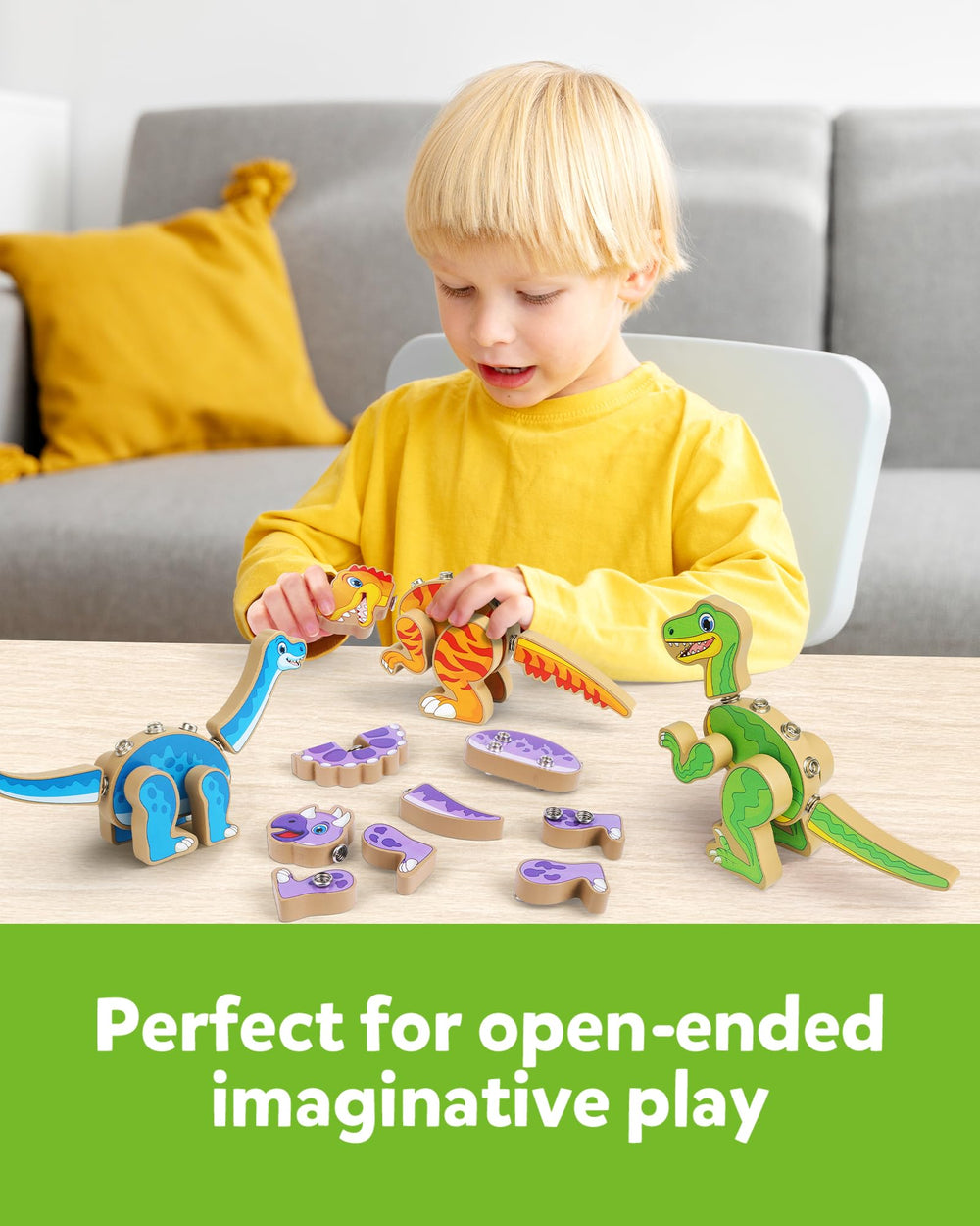 Coogam water-based paint keeps colors vibrant and kid-safe during play.