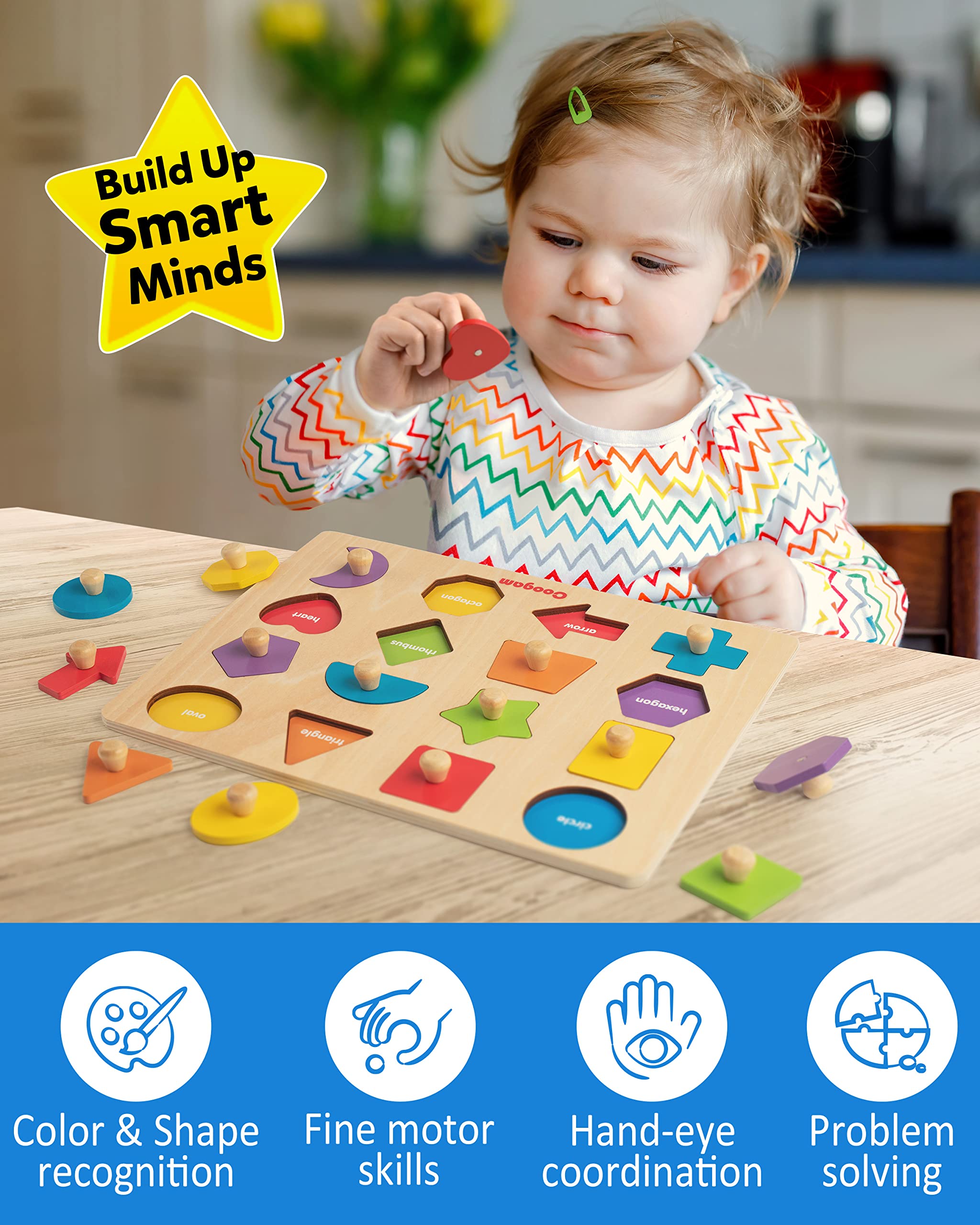 Coogam Montessori toy supports homeschooling and classroom activities with durable design.