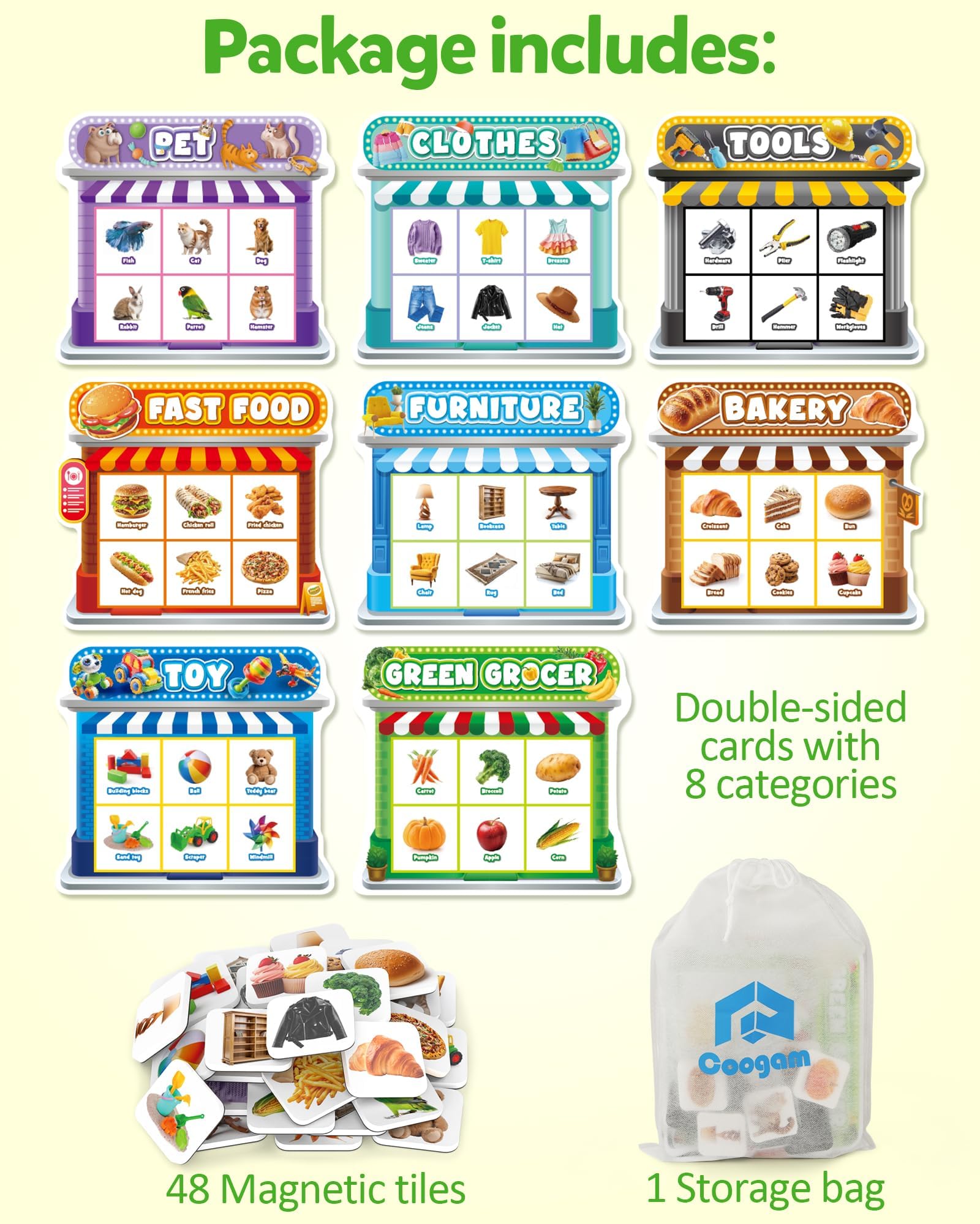 Coogam tools board promotes fine motor control during hands-on play.