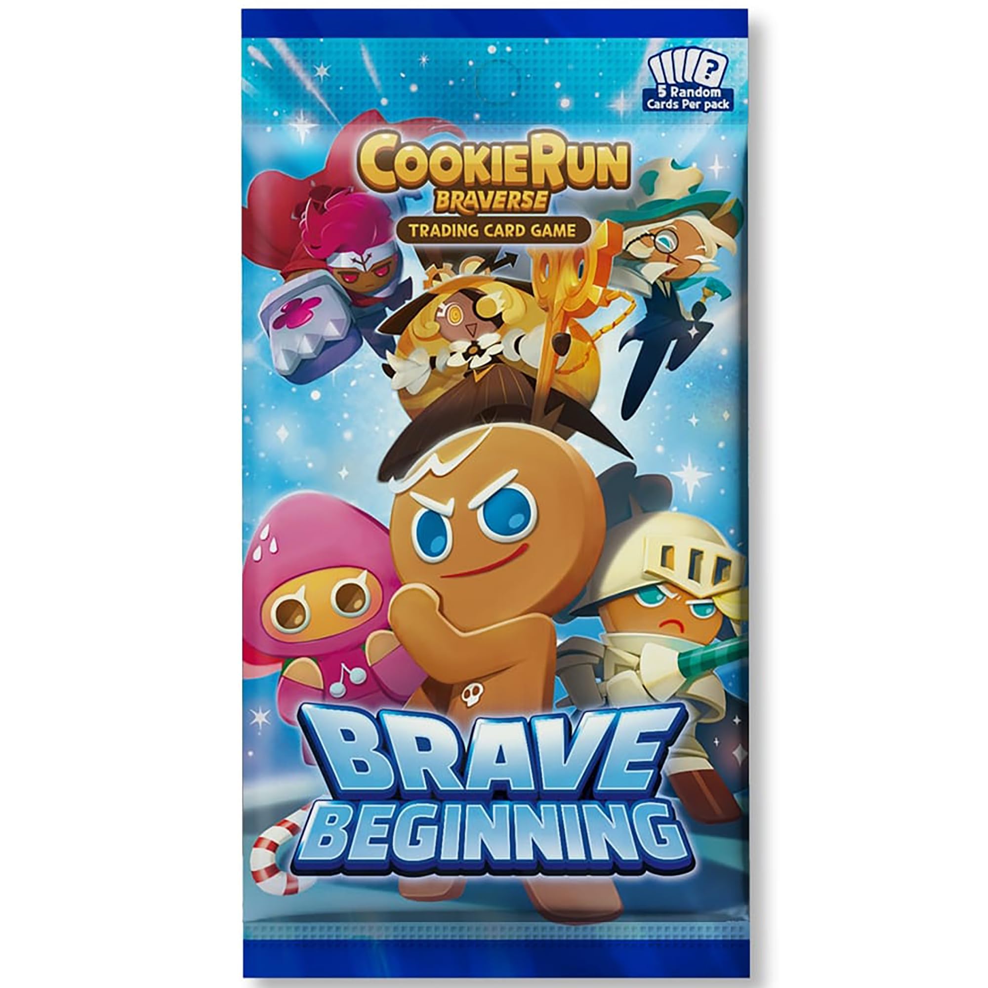 CookieRun Brave Beginning packs close-up reveals card variety for collectors.