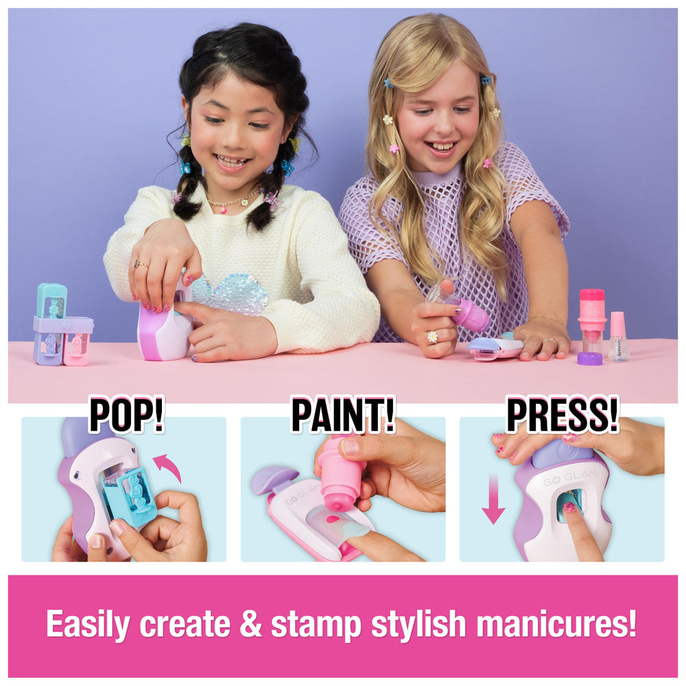 Cool Maker GO GLAM nail mask protects skin while painting nails