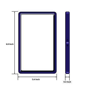 Coolbyl blue slab protector demonstrates magnetic closure for secure, easy access
