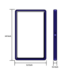 Coolbyl blue slab protector demonstrates magnetic closure for secure, easy access