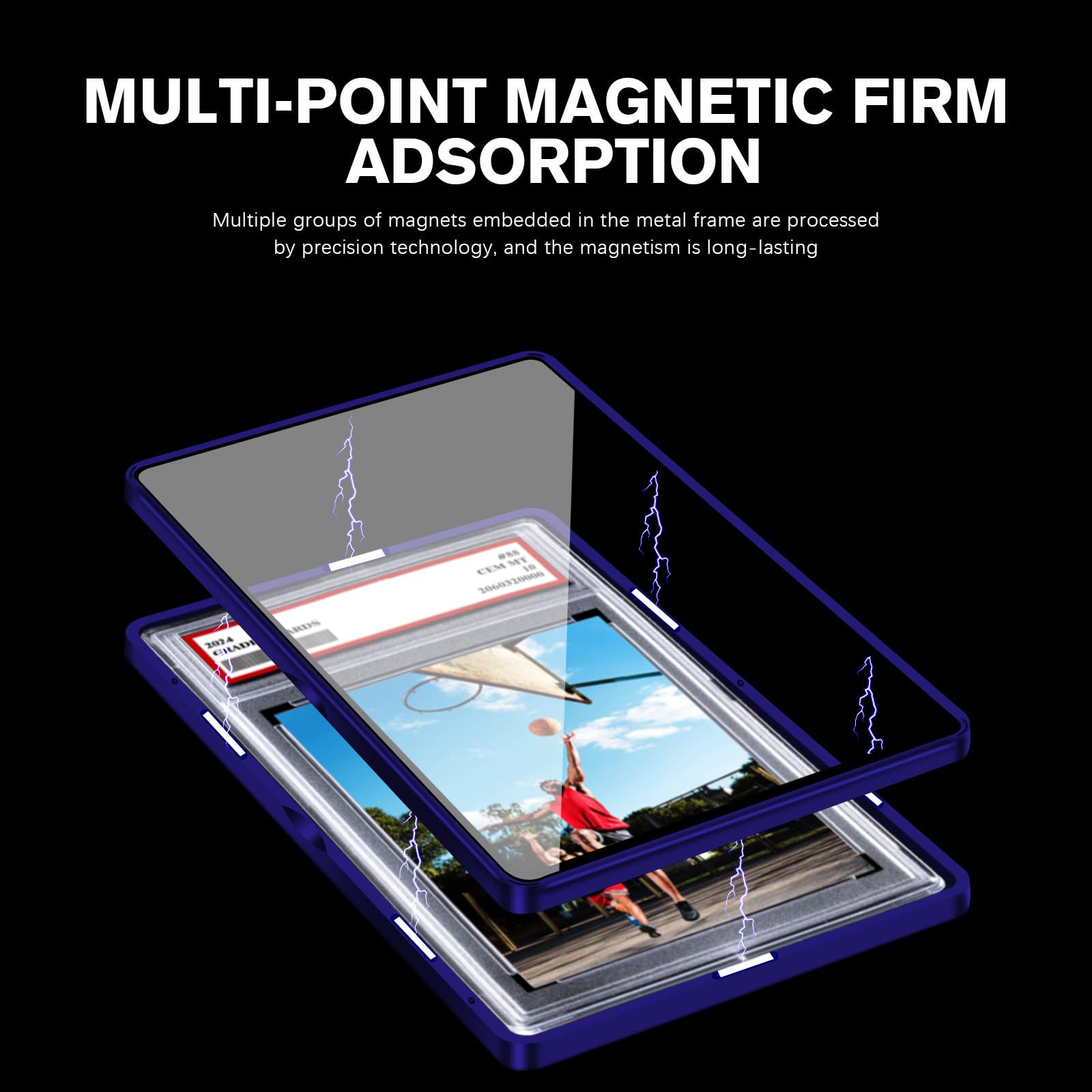 Coolbyl blue slab protector highlights tempered glass display for clarity