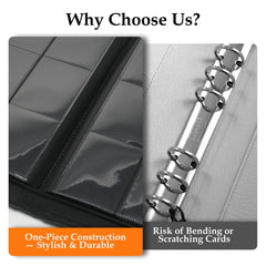 Coolbyl Card Binder precision stitching reinforces corners for daily use.