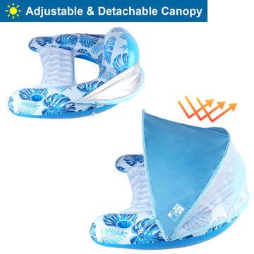 COOLCOOLDEE built-in cup holders – easy beverage access while floating.
