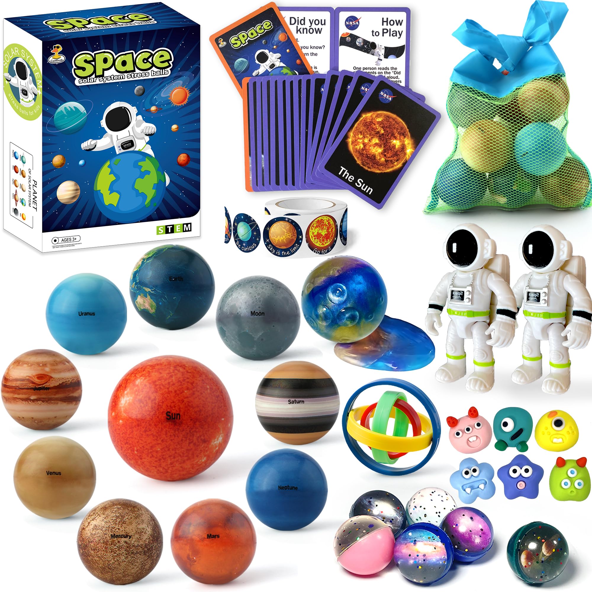 COOLDUCK Earth focused solar system ball for imaginative space play and learning