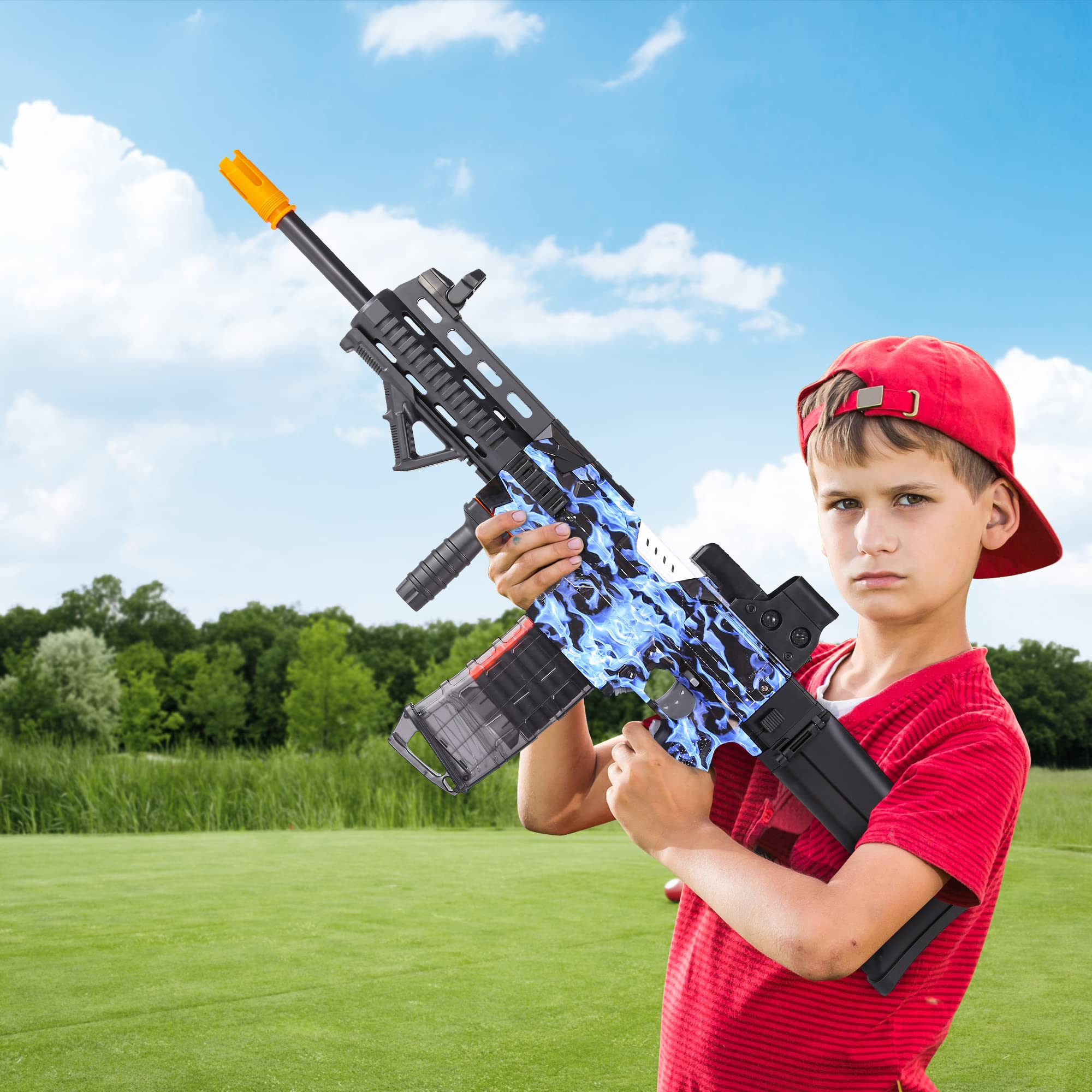 COOLFOX blue finish toy gun ready for kids' battles