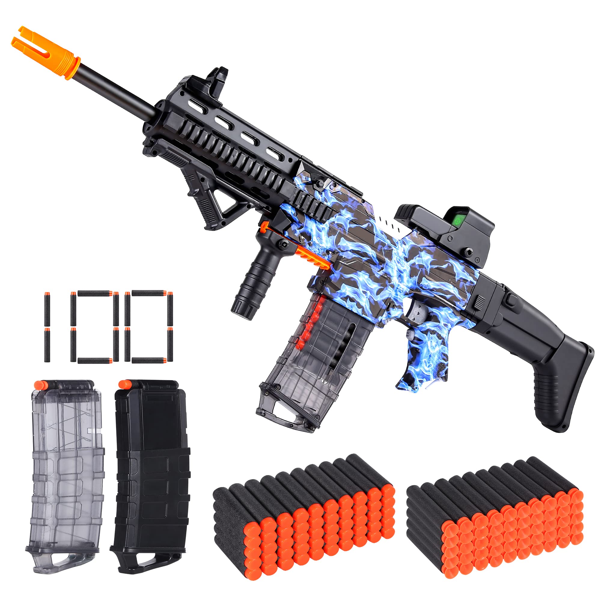 COOLFOX electric toy gun in burst mode firing soft bullets for fast play