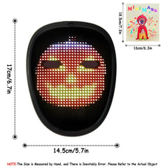 COOLGUARDER LED mask with bright colors and animations for standout cosplay