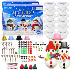 COOLJOY Build a Snowman Kit – complete set for imaginative winter crafts.